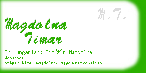 magdolna timar business card